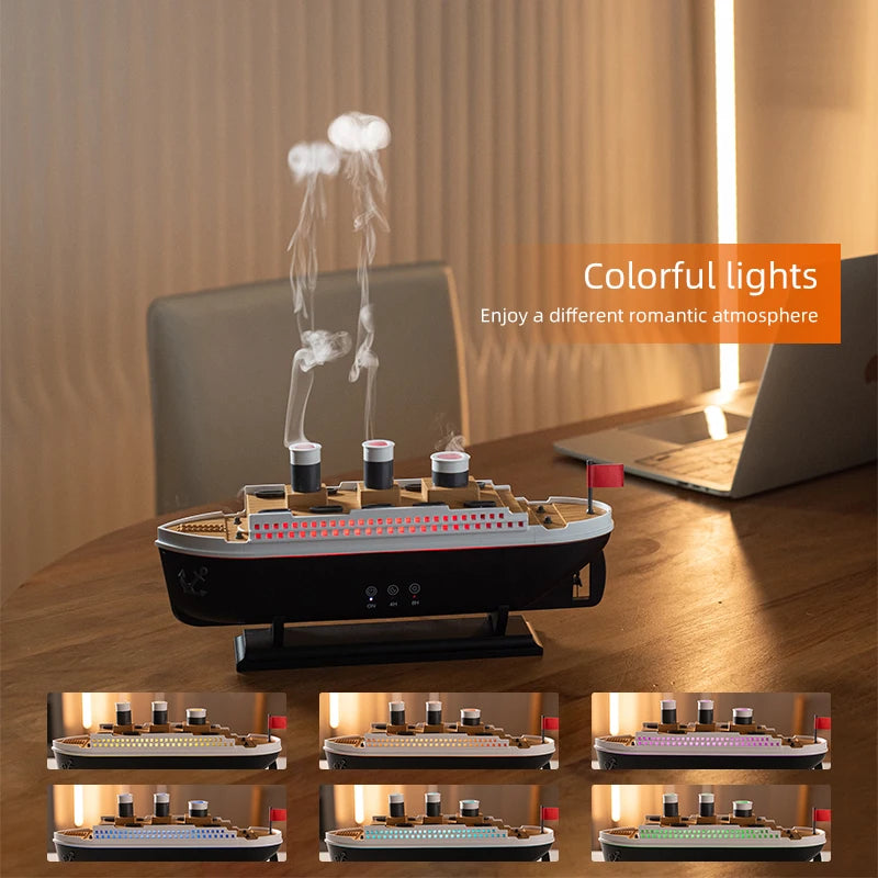 Humidificador de Aire de Decoración - Modelo de Barco Titanic