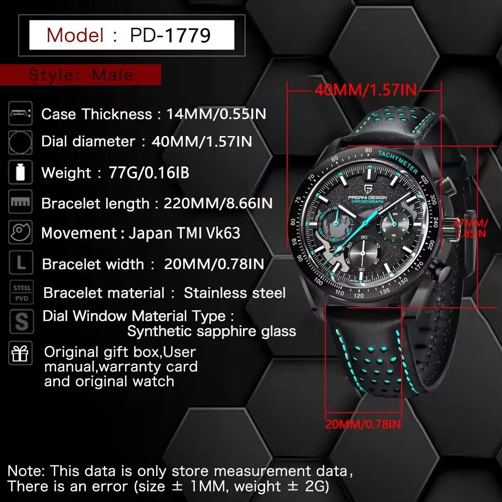PAGANI DESIGN Moon AR 1779 - Innovación y Estilo en un Solo Reloj