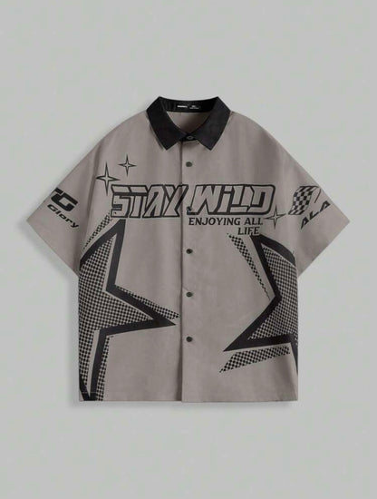 Camisa AXEPEAK holgada