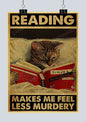 🐈‍⬛ Póster Retro en Papel Kraft - Gato Negro Misterioso