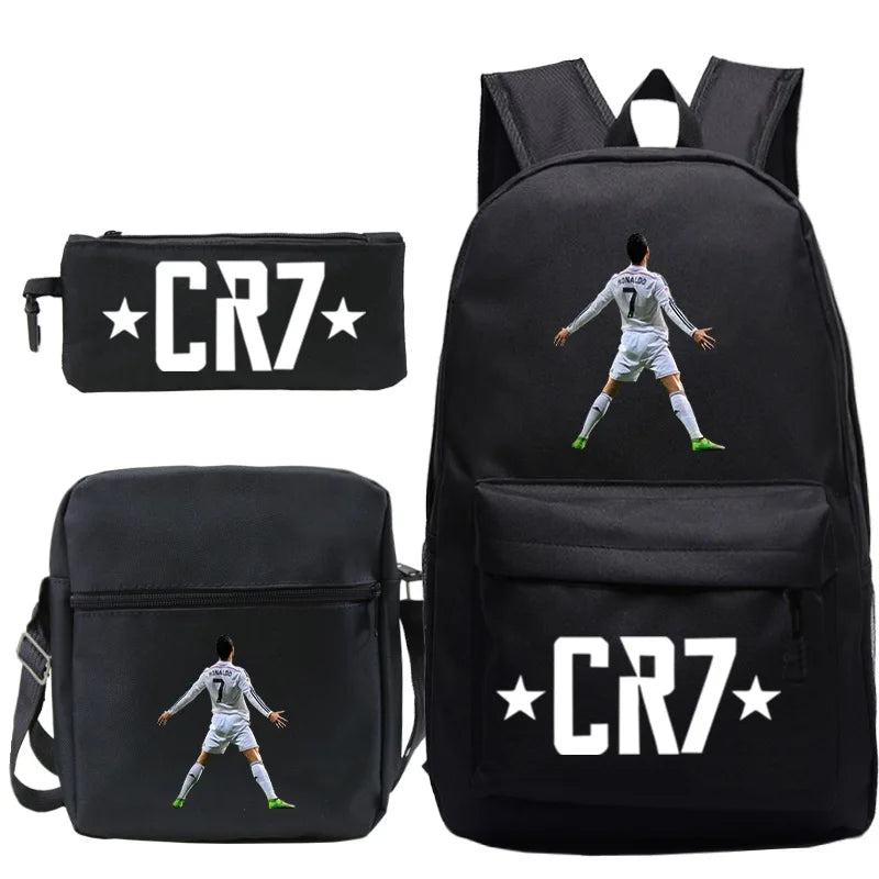 Mochilas CR7 de 3 Piezas - Estilo, Comodidad y Versatilidad