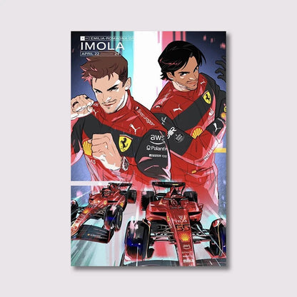 🏎️ Póster en Lienzo - Fórmula 1 Grand Prix F1-75