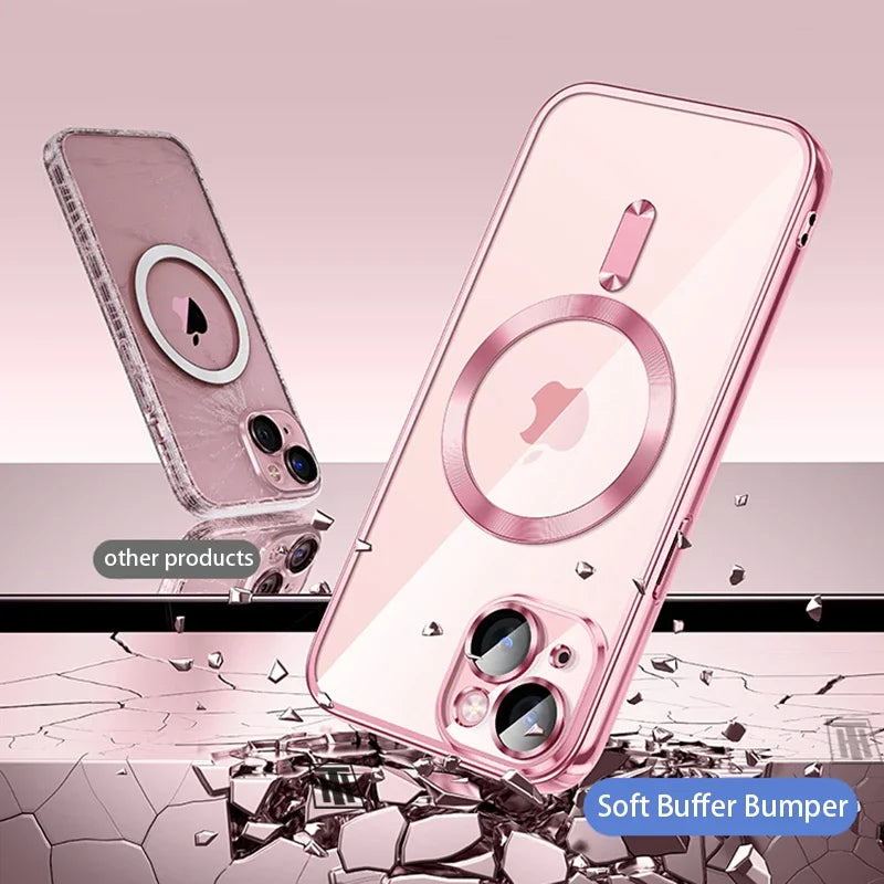 Funda de Silicona Ultrafina con Revestimiento Transparente para iPhone