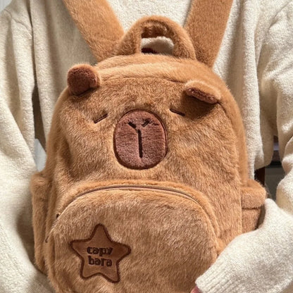 Bolso de Hombro - Mochila de Felpa de Capibara