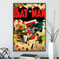🦇 Póster Autoadhesivo de Batman - Arte Clásico de DC Comics