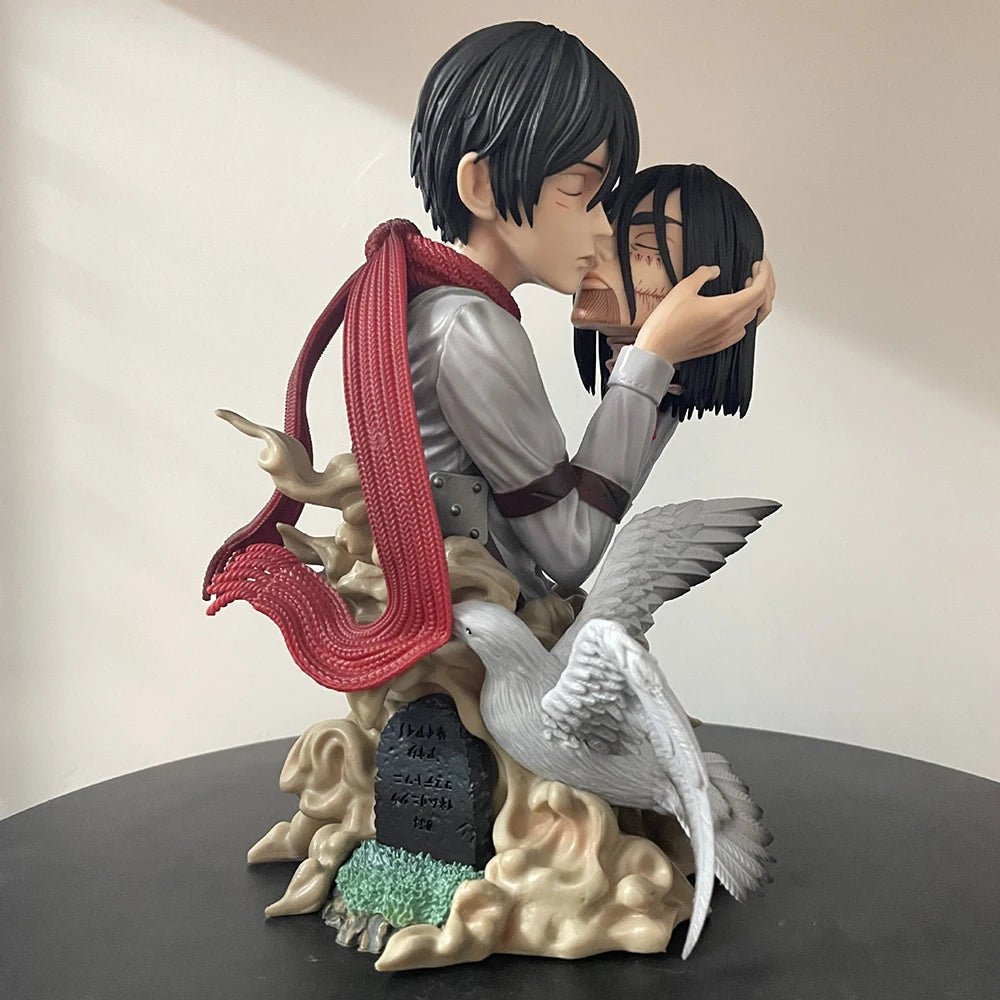 Figura de Acción de Mikasa Ackerman y Eren Yeager - Ataque a los Titanes