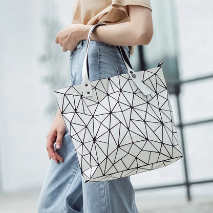 Bolsos Grandes para Mujer - Diseño Geométrico de Lujo