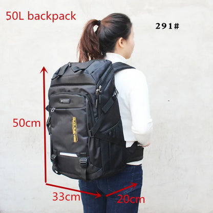 Mochila para exteriores de 80L y 50L unisex, mochila de viaje para escalar, mochila deportiva para acampar, senderismo.