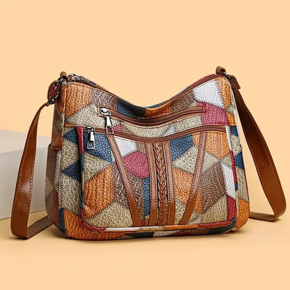 Bolso cruzado Vintage elegante para mujer, bolso de moda, bolso de hombro con múltiples bolsillos, bolso cruzado Retro que combina con todo para uso diario