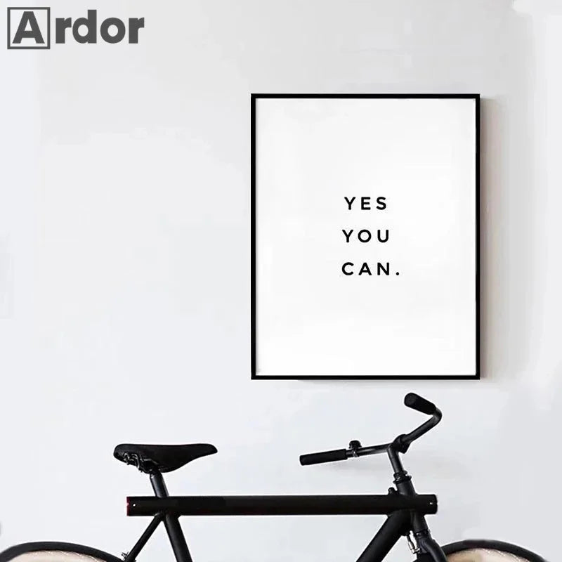 🖤 Póster Motivacional en Lienzo