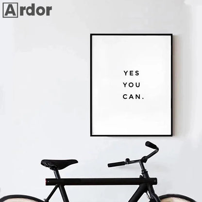 🖤 Póster Motivacional en Lienzo