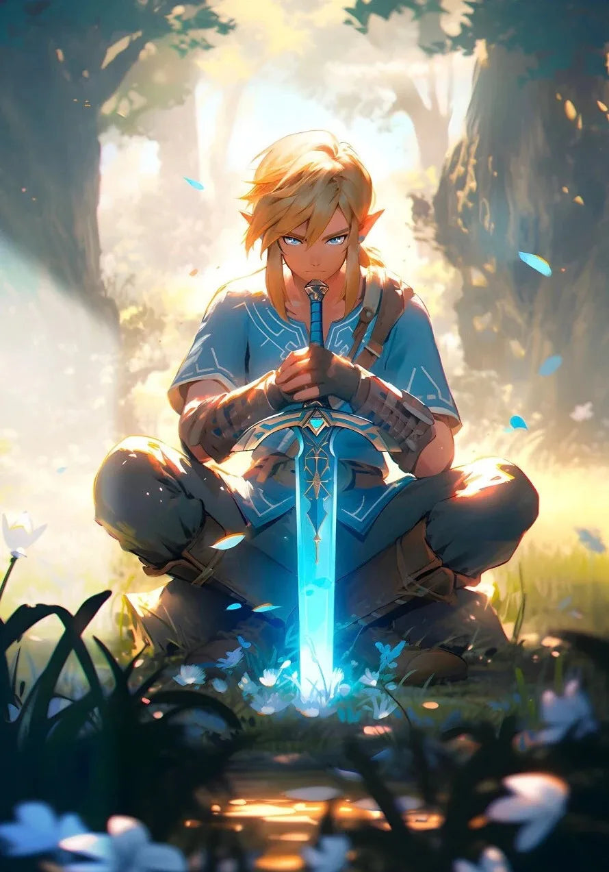 🗡️ Póster en Lienzo - Link de The Legend of Zelda
