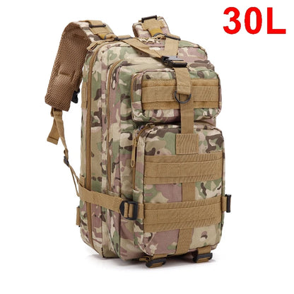 Mochilas tácticas QT & QY 30/45L para hombre, bolsas de viaje Hking, paquete de asalto 3P de supervivencia al aire libre, paquete EDC Molle para senderismo y caza