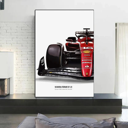 🏎️ Póster en Lienzo - Fórmula 1 Grand Prix F1-75