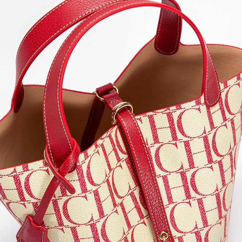 Bolso de mano de marca de lujo para mujer, bandolera de viaje con textura de PVC Jacquard, de gran capacidad, a la moda, 2025