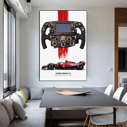 🏎️ Póster en Lienzo - Fórmula 1 Grand Prix F1-75