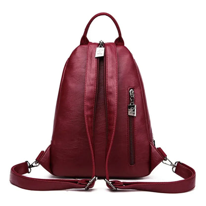 Mochila Multifuncional de Cuero para Mujer – Elegancia, Comodidad y Versatilidad