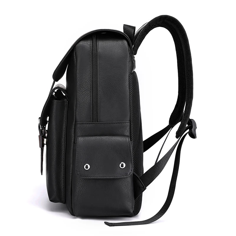 Mochila DIDABEAR de gran capacidad de cuero sintético para hombre.