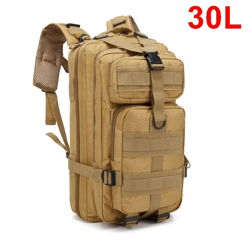 Mochilas tácticas QT & QY 30/45L para hombre, bolsas de viaje Hking, paquete de asalto 3P de supervivencia al aire libre, paquete EDC Molle para senderismo y caza