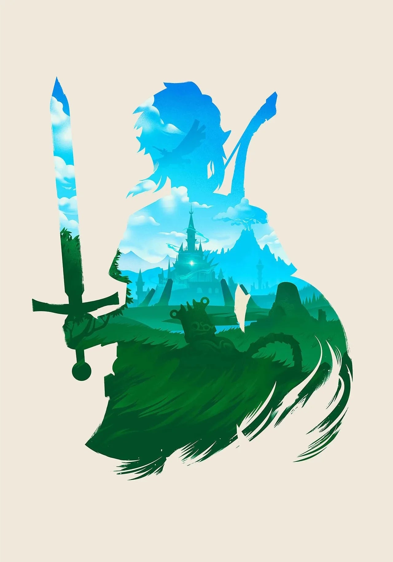 🗡️ Póster en Lienzo - Link de The Legend of Zelda
