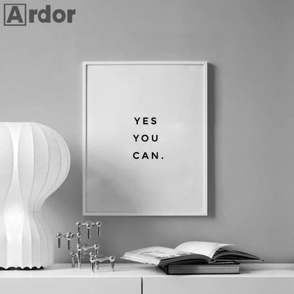 🖤 Póster Motivacional en Lienzo