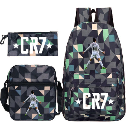 Mochilas CR7 de 3 Piezas - Estilo, Comodidad y Versatilidad