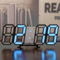 Reloj Digital LED 3D para Decoración de Pared