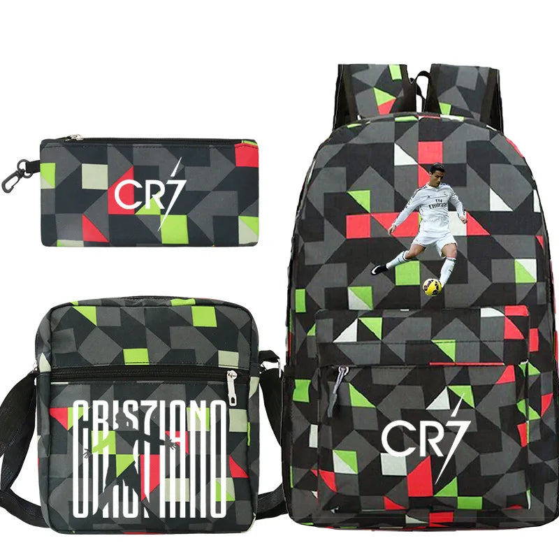 Mochilas CR7 de 3 Piezas - Estilo, Comodidad y Versatilidad