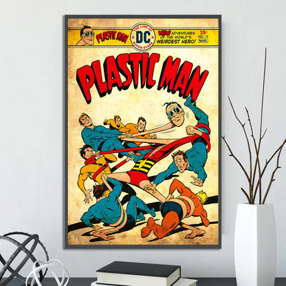 🦇 Póster Autoadhesivo de Batman - Arte Clásico de DC Comics