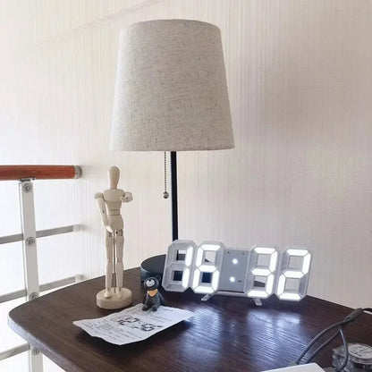 Reloj Digital LED 3D para Decoración de Pared