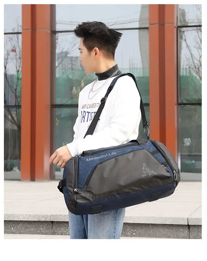 Bolsa deportiva y de gimnasio impermeable, mochila multifuncional duradera para entrenamiento y fitness