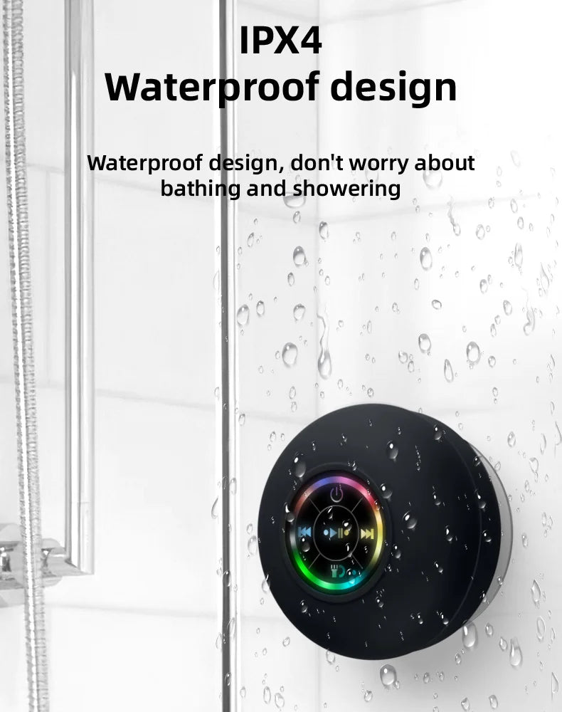 Altavoz de Ducha Bluetooth Resistente al Agua