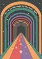 🌈 Póster Psicodélico Retro 70s - Citas Inspiradoras