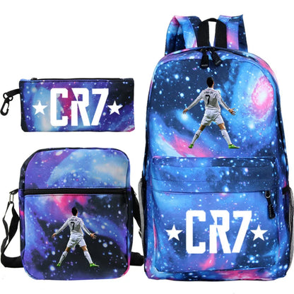 Mochilas CR7 de 3 Piezas - Estilo, Comodidad y Versatilidad