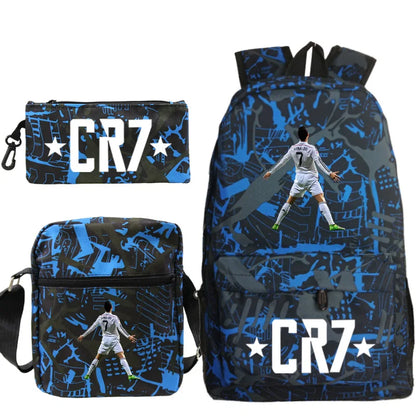 Mochilas CR7 de 3 Piezas - Estilo, Comodidad y Versatilidad