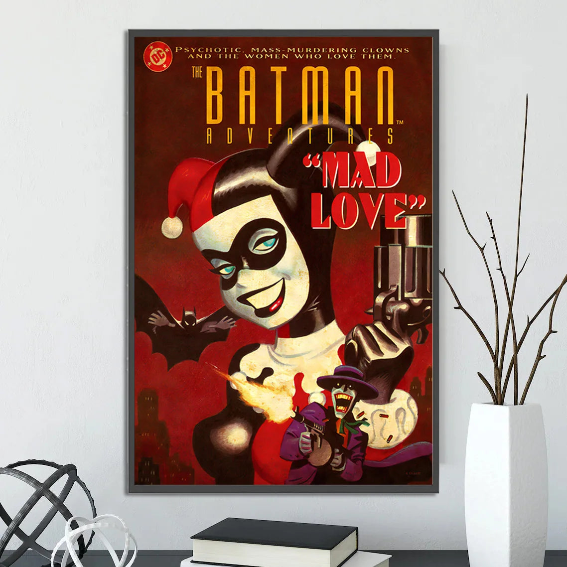 🦇 Póster Autoadhesivo de Batman - Arte Clásico de DC Comics