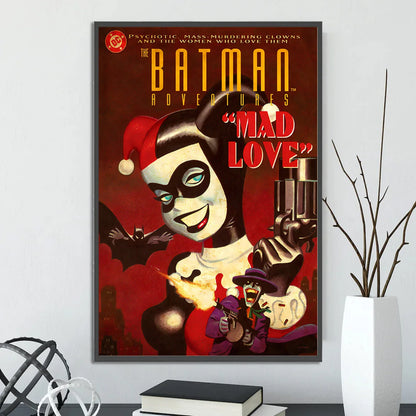 🦇 Póster Autoadhesivo de Batman - Arte Clásico de DC Comics