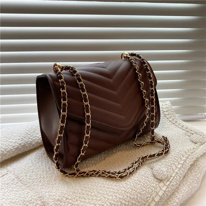 Bolso cruzado pequeño cuadrado de moda retro de un solo hombro