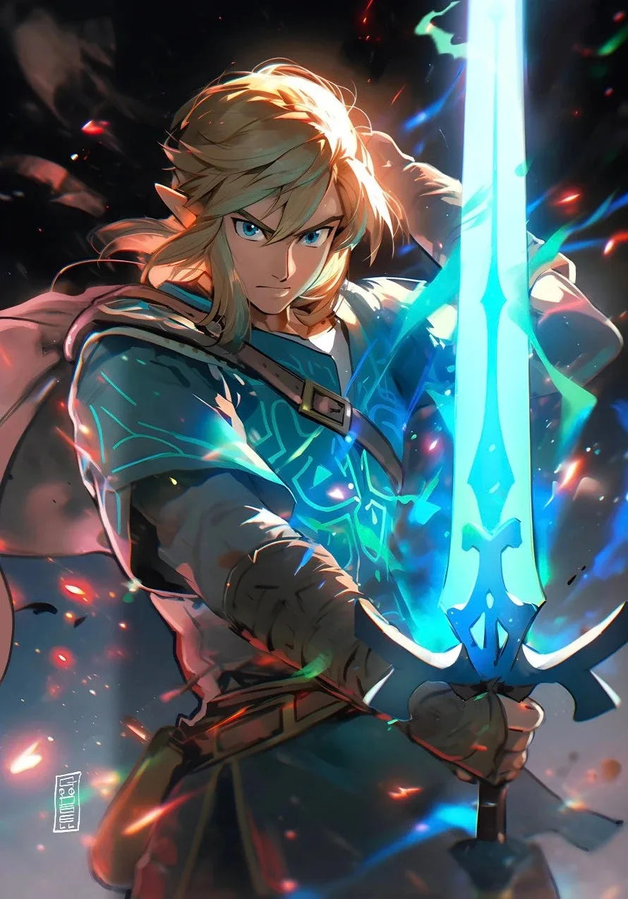 🗡️ Póster en Lienzo - Link de The Legend of Zelda