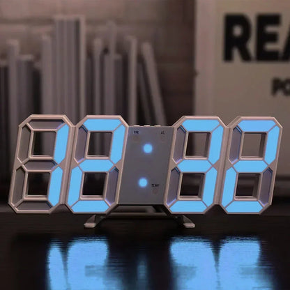 Reloj Digital LED 3D para Decoración de Pared