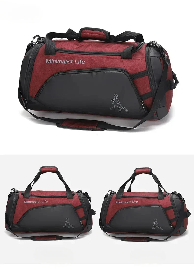 Bolsa deportiva y de gimnasio impermeable, mochila multifuncional duradera para entrenamiento y fitness