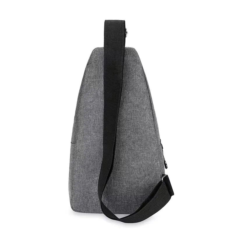 Bolso de pecho de un hombro para hombre, bandolera pequeña de gran capacidad para deportes al aire libre y ocio