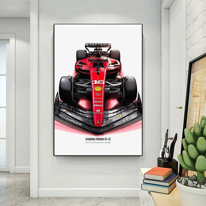 🏎️ Póster en Lienzo - Fórmula 1 Grand Prix F1-75