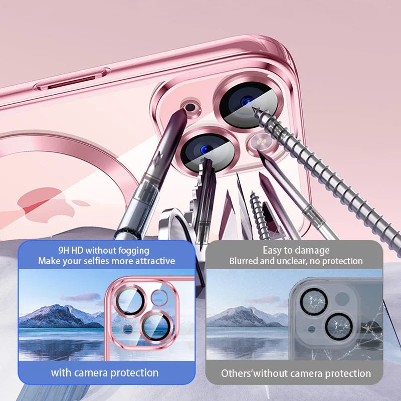 Funda de Silicona Ultrafina con Revestimiento Transparente para iPhone