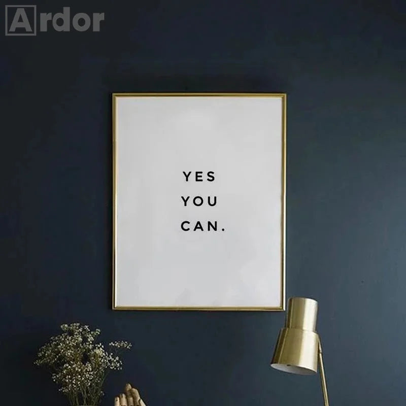 🖤 Póster Motivacional en Lienzo