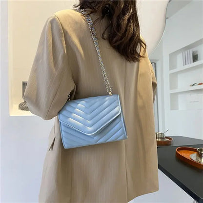 Bolso cruzado pequeño cuadrado de moda retro de un solo hombro