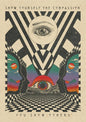 🌈 Póster Psicodélico Retro 70s - Citas Inspiradoras