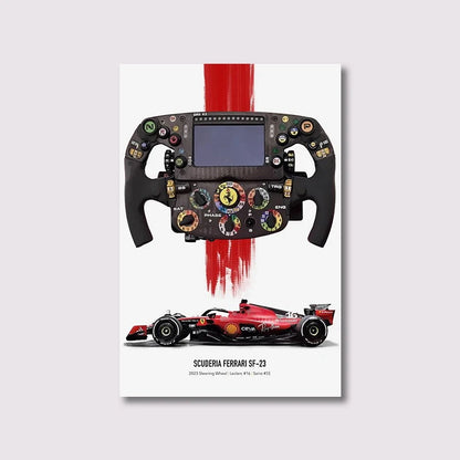 🏎️ Póster en Lienzo - Fórmula 1 Grand Prix F1-75