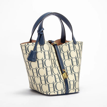 Bolso de mano de marca de lujo para mujer, bandolera de viaje con textura de PVC Jacquard, de gran capacidad, a la moda, 2025