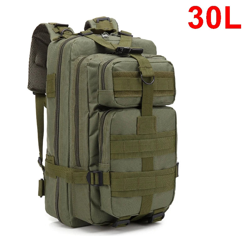 Mochilas tácticas QT & QY 30/45L para hombre, bolsas de viaje Hking, paquete de asalto 3P de supervivencia al aire libre, paquete EDC Molle para senderismo y caza